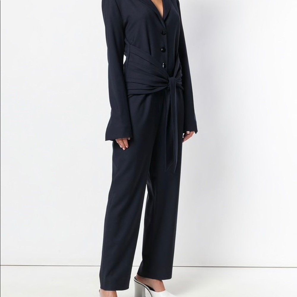 NWOT Victoria Beckham Tie Waist Jumpsuit